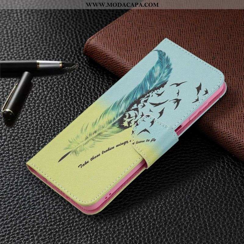 Capa Folio Para Samsung Galaxy M32 Aprender A Voar