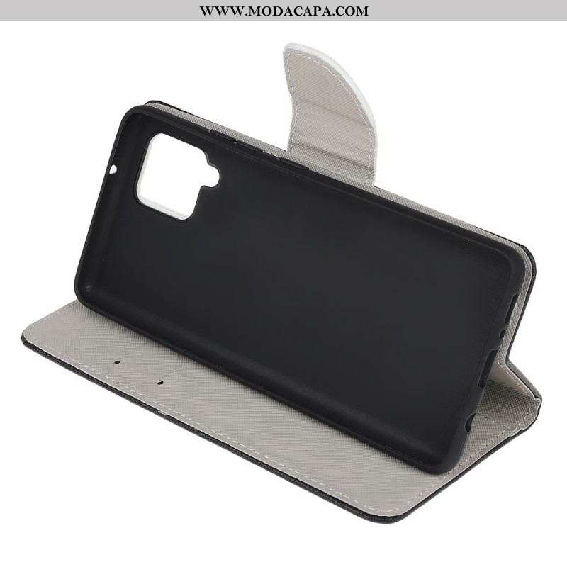 Capa Flip Para Samsung Galaxy M32 Borboletas Soberanas