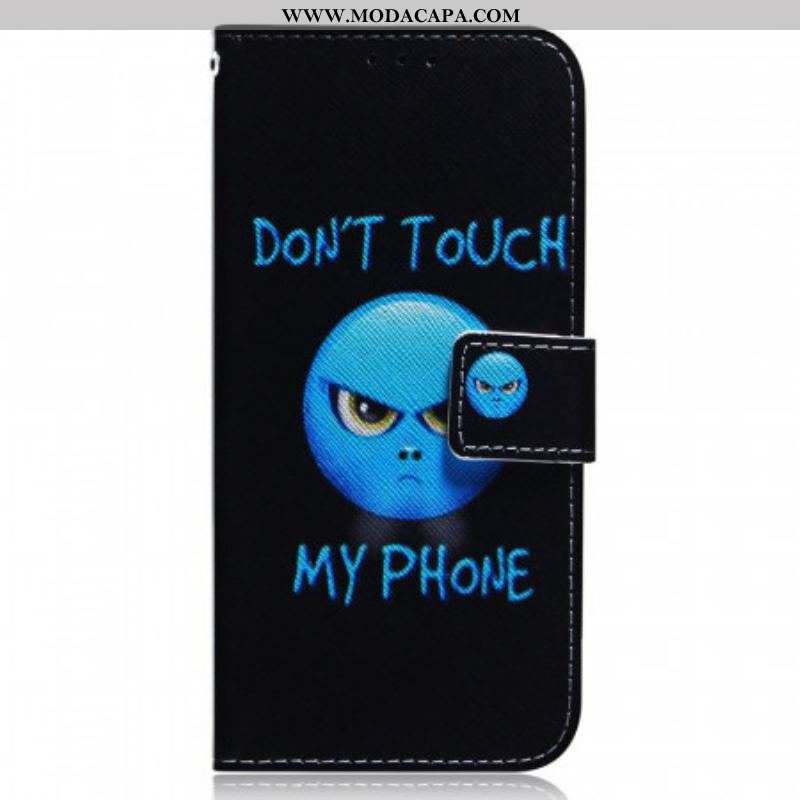 Capa De Couro Para Samsung Galaxy M33 5G Emoji Telefone