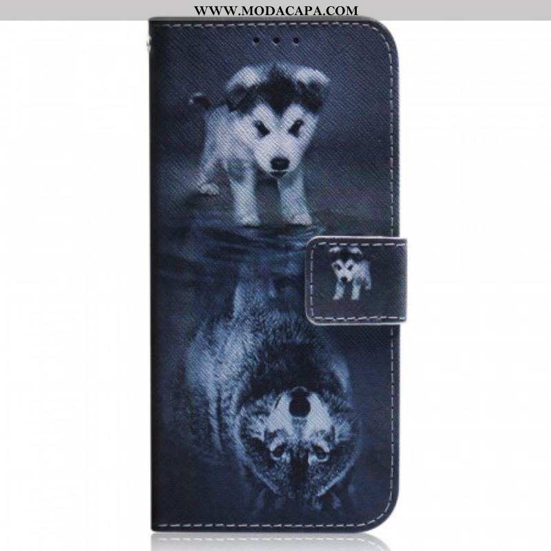 Capa Flip Para Samsung Galaxy M33 5G Sonho De Cachorrinho