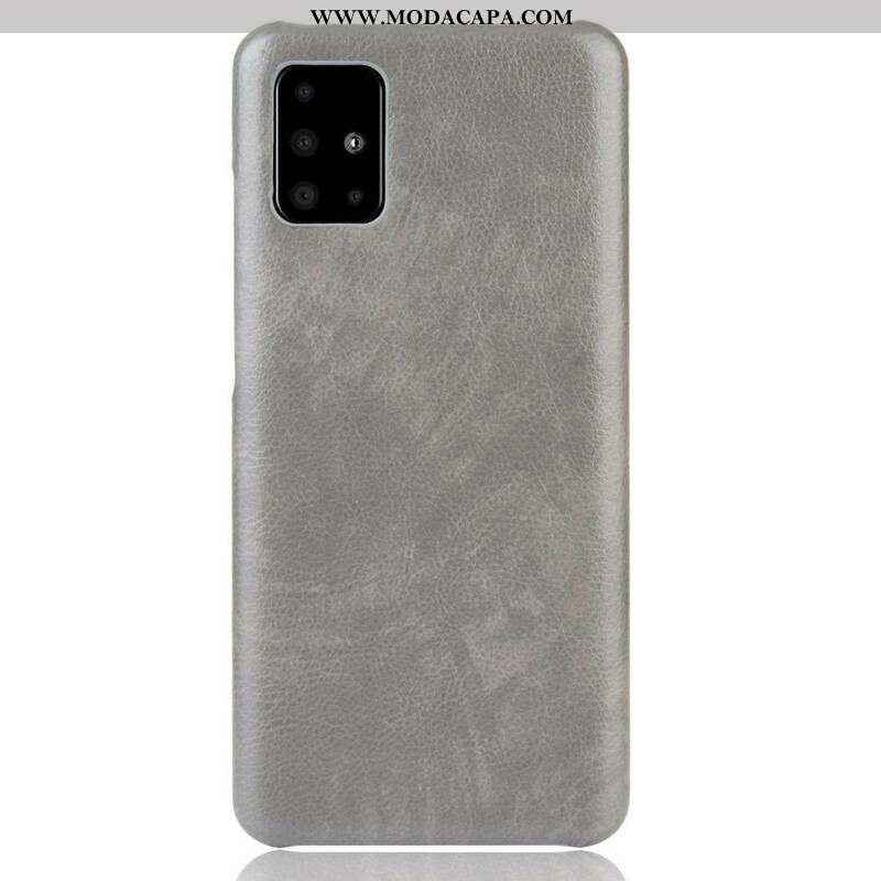 Capa De Celular Para Samsung Galaxy M51 Efeito Couro Lichia