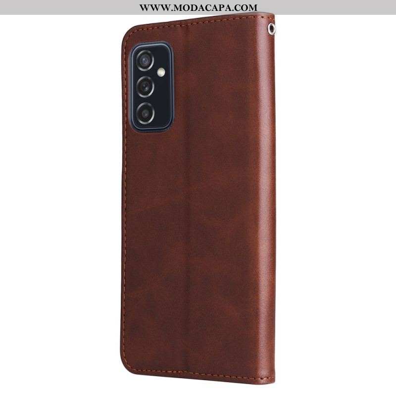 Capa Flip Para Samsung Galaxy M52 5G Zíper