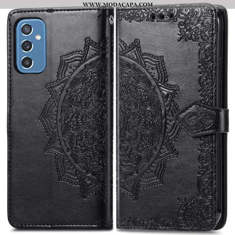 Capa Flip Para Samsung Galaxy M52 5G Mandala Trançada