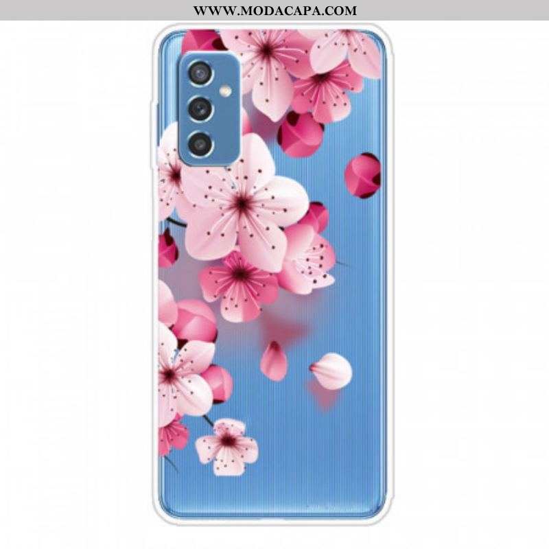 Capa Para Samsung Galaxy M52 5G Chuva De Flores
