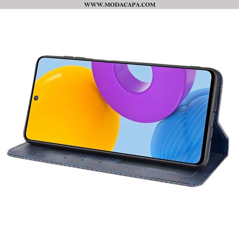 Capa De Celular Para Samsung Galaxy M52 5G Flip Couro Sintético Macio
