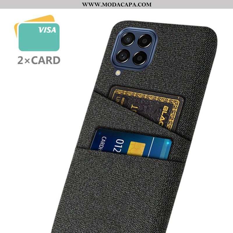 Capa Para Samsung Galaxy M53 5G Titular De Cartão De Tecido
