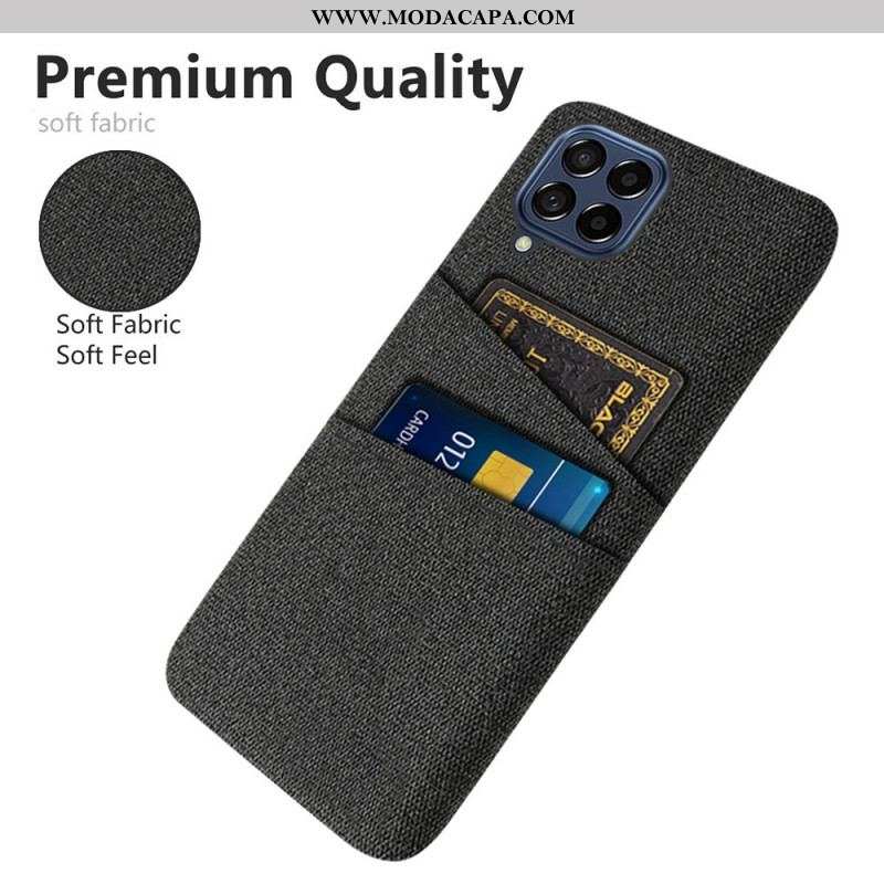 Capa Para Samsung Galaxy M53 5G Titular De Cartão De Tecido