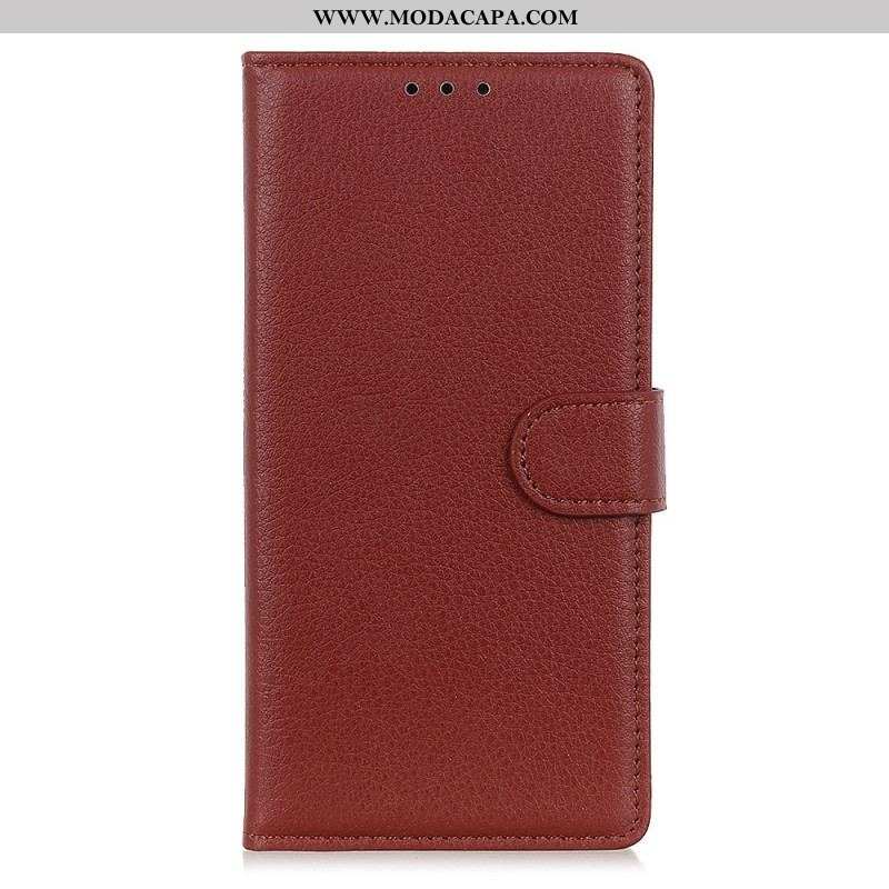 Capa De Couro Para Samsung Galaxy M53 5G Couro Falso Tradicional