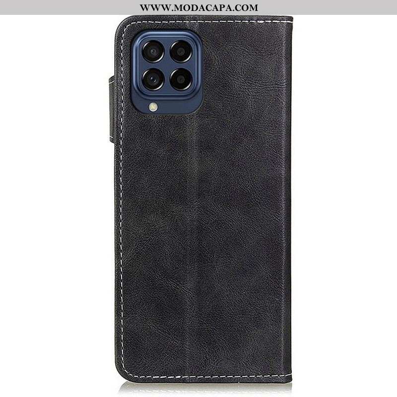 Capa Flip Para Samsung Galaxy M53 5G Botão Artístico