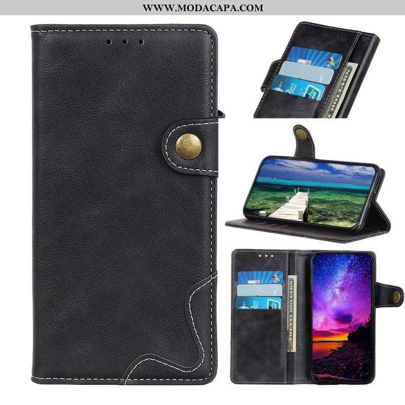 Capa Flip Para Samsung Galaxy M53 5G Botão Artístico