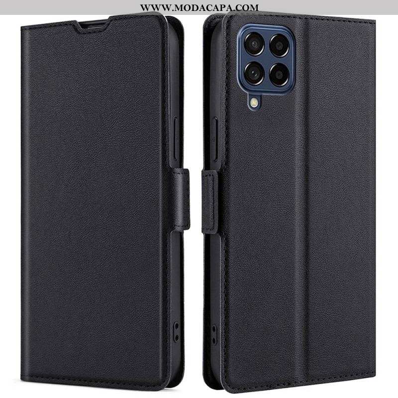 Capa De Couro Para Samsung Galaxy M53 5G Ultrafino