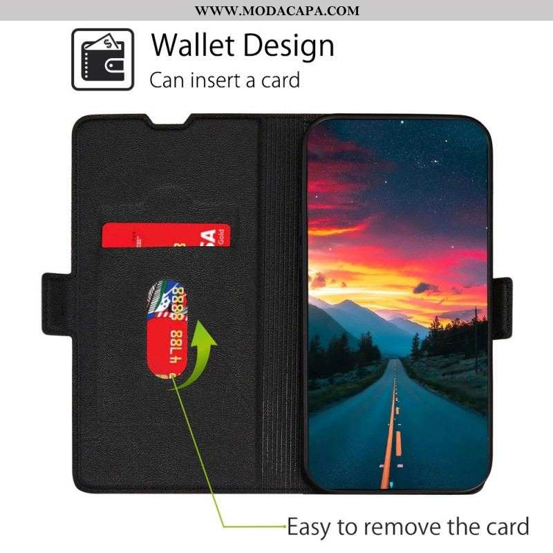 Capa De Couro Para Samsung Galaxy M53 5G Ultrafino