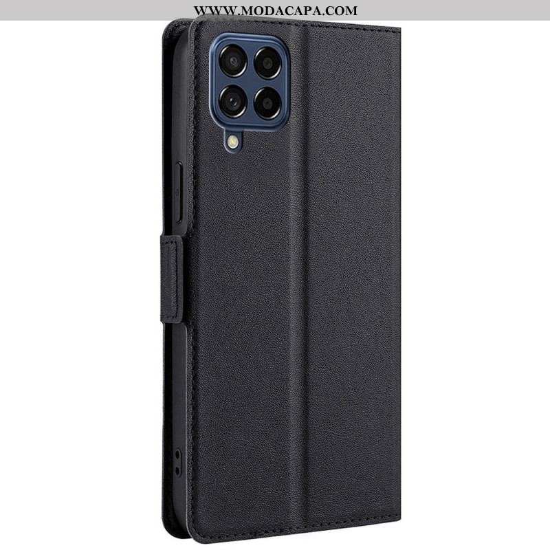 Capa De Couro Para Samsung Galaxy M53 5G Ultrafino