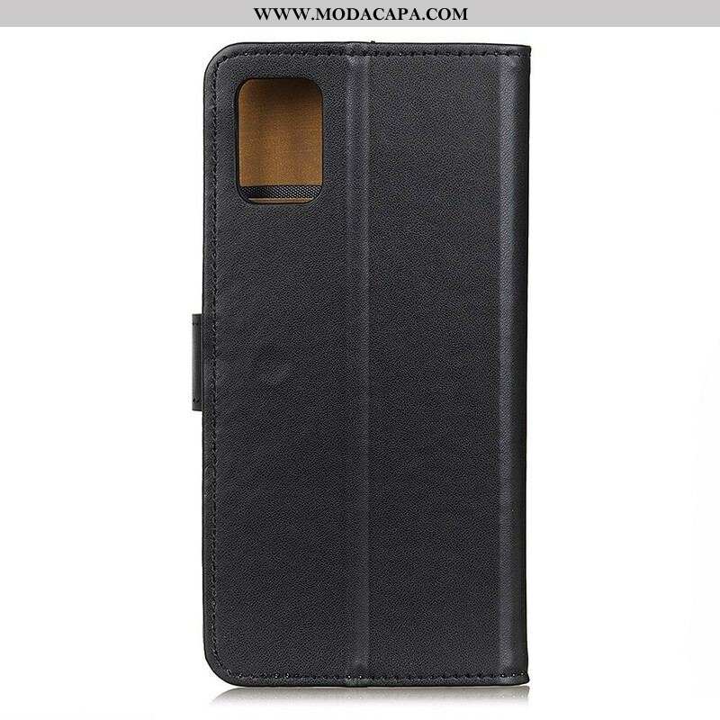 Capa Folio Para Samsung Galaxy S20 Plus / S20 Plus 5G Couro Sintético Liso