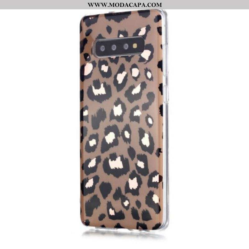 Capa Para Samsung Galaxy S20 Plus / S20 Plus 5G Mármore Estilo Leopardo