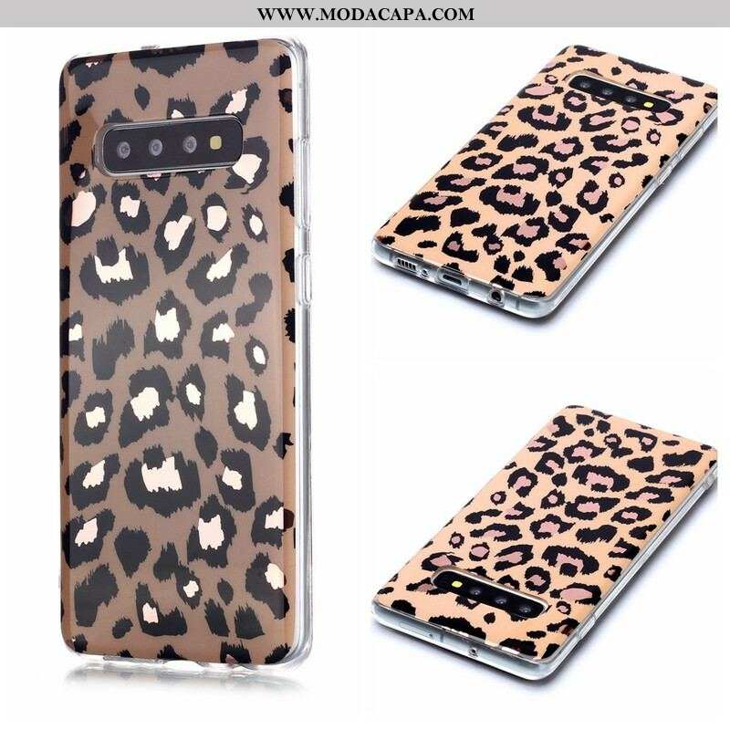 Capa Para Samsung Galaxy S20 Plus / S20 Plus 5G Mármore Estilo Leopardo