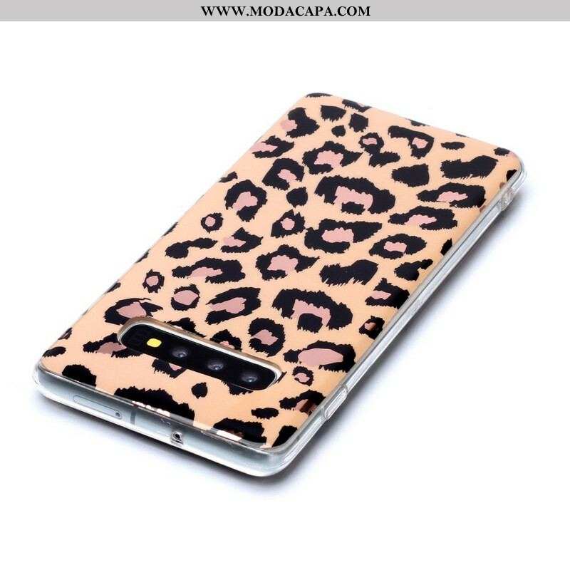 Capa Para Samsung Galaxy S20 Plus / S20 Plus 5G Mármore Estilo Leopardo