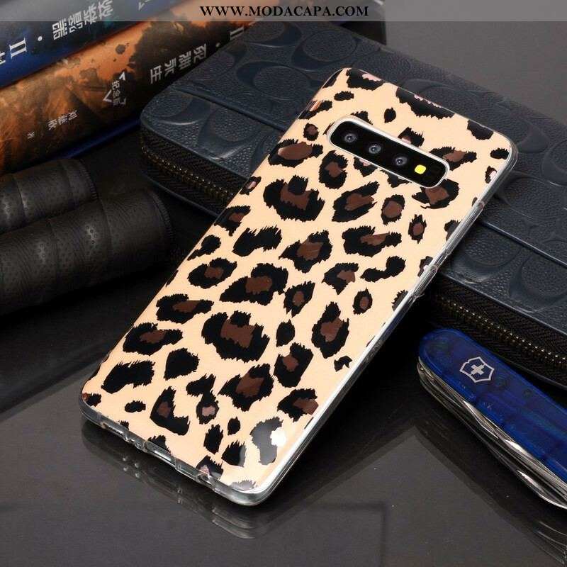 Capa Para Samsung Galaxy S20 Plus / S20 Plus 5G Mármore Estilo Leopardo