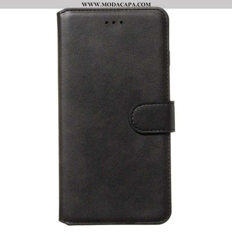 Capa Flip Para Samsung Galaxy S20 Plus / S20 Plus 5G Efeito De Couro Fosco