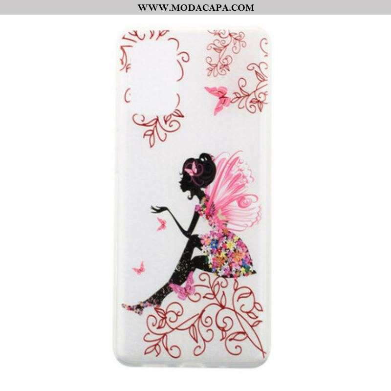 Capa Para Samsung Galaxy S20 Plus / S20 Plus 5G Fada Das Flores Transparentes