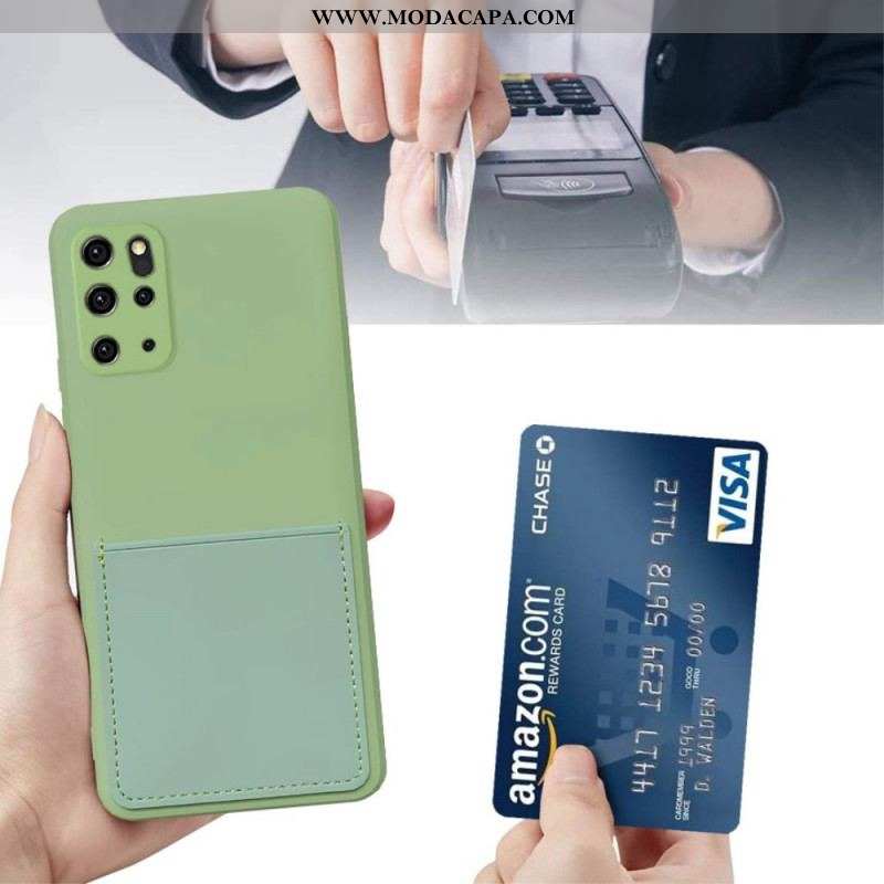 Capa Para Samsung Galaxy S20 Plus / S20 Plus 5G Titular De Cartão De Silicone Líquido