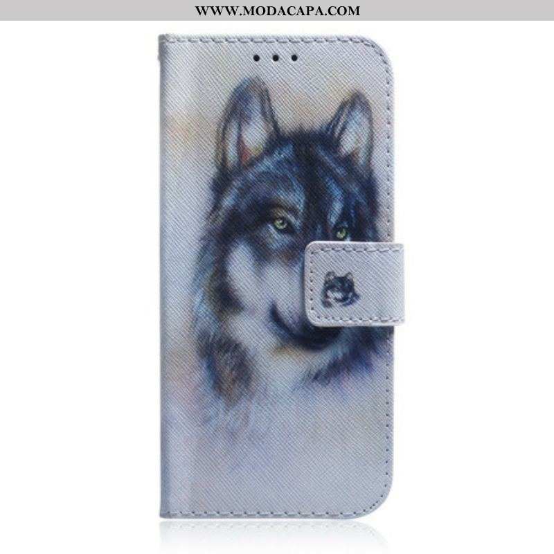 Capa Folio Para Samsung Galaxy S21 5G Olhar Canino