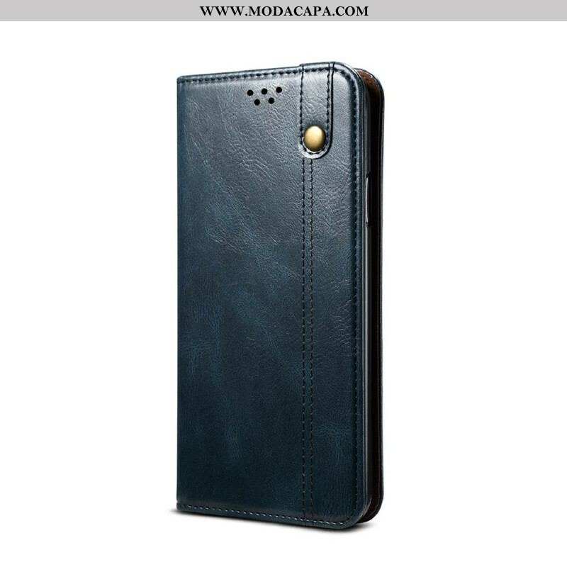 Capa De Celular Para Samsung Galaxy S21 5G Flip Couro Sintético Encerado