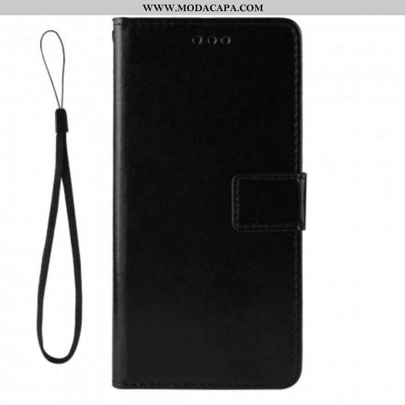 Capa Folio Para Samsung Galaxy S21 5G Couro Falso Chamativo