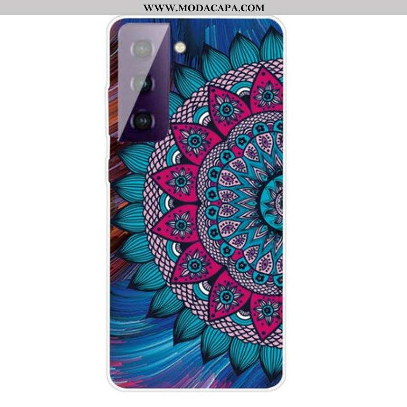 Capa Para Samsung Galaxy S21 5G Mandala Colorida