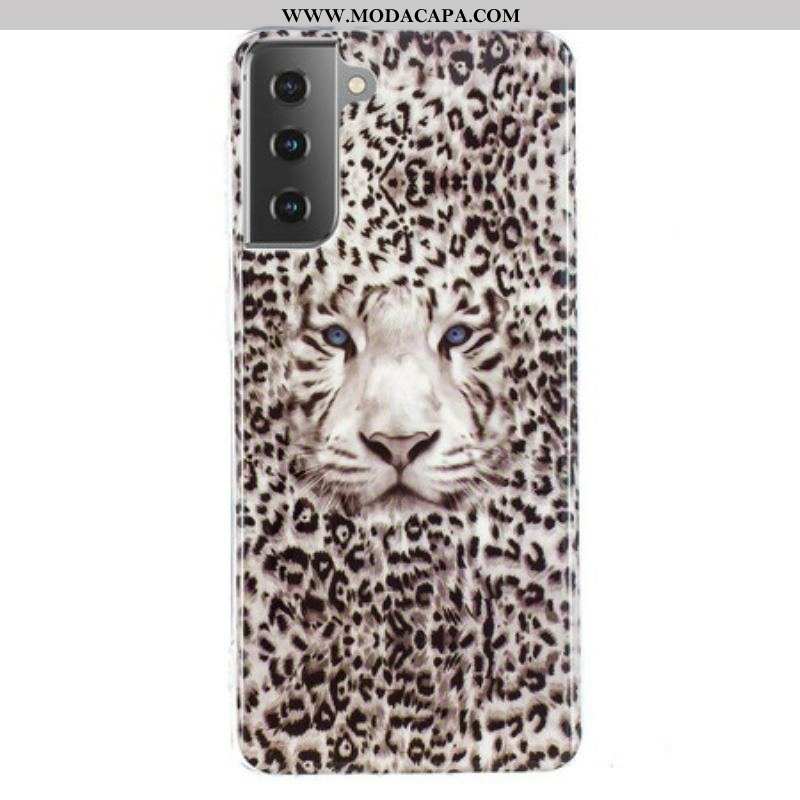 Capa Para Samsung Galaxy S21 5G Leopardo Fluorescente