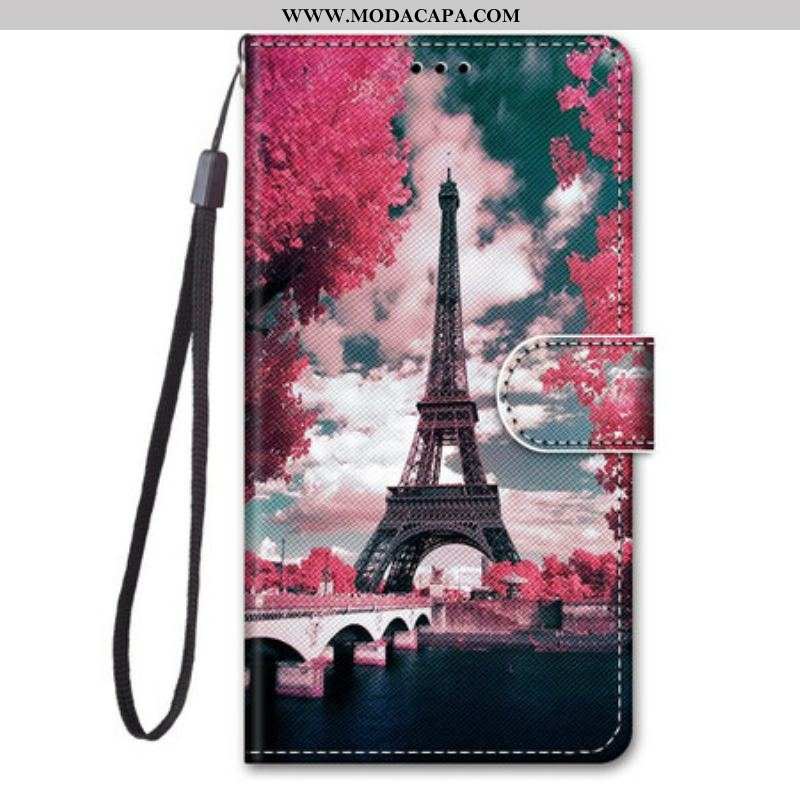 Capa Flip Para Samsung Galaxy S21 5G Paris Em Flor