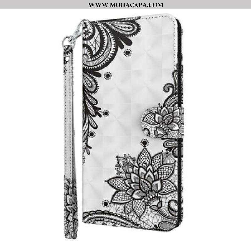 Capa Flip Para Samsung Galaxy S21 5G Renda Chique