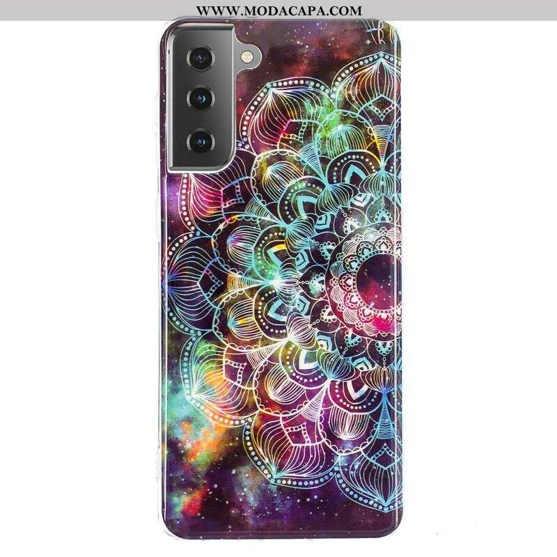 Capa Para Samsung Galaxy S21 5G Série Floral Fluorescente