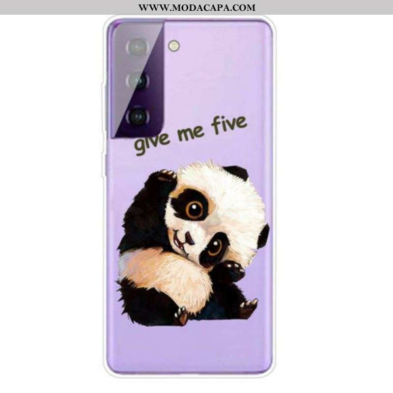 Capa Para Samsung Galaxy S21 5G Panda Me Dê Cinco