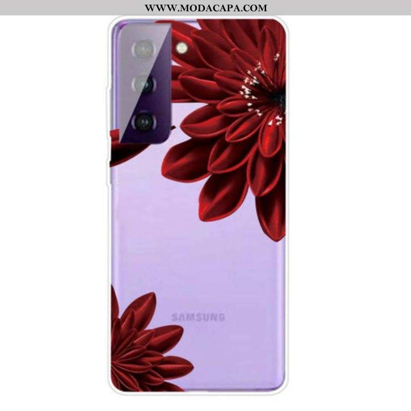 Capa Para Samsung Galaxy S21 5G Flores Silvestres