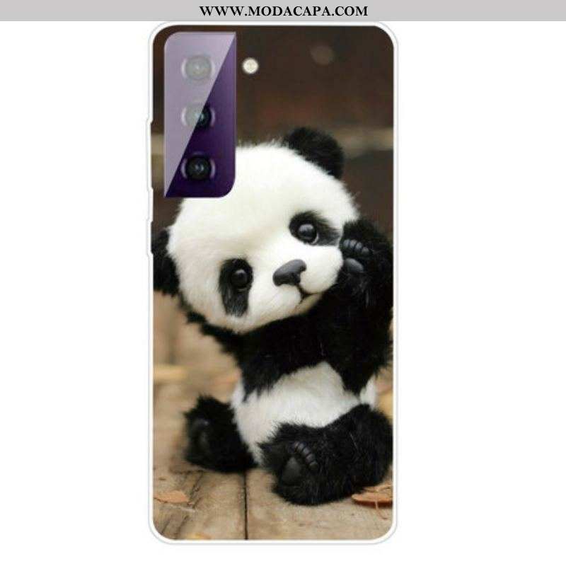Capa Para Samsung Galaxy S21 FE Panda Flexível