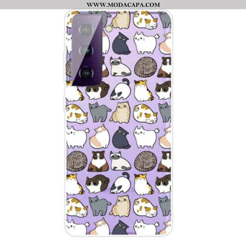 Capa Para Samsung Galaxy S21 FE Top Cats