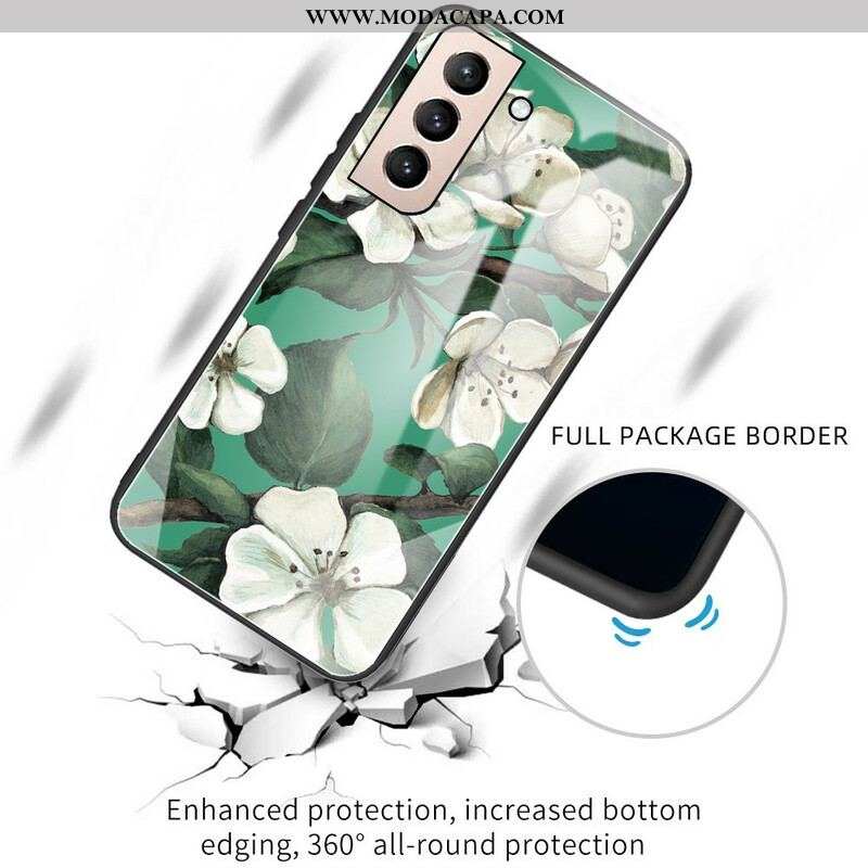 Capa Para Samsung Galaxy S21 FE Vidro Temperado Vegetal