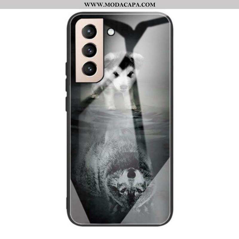 Capa Para Samsung Galaxy S21 FE Cachorrinho Sonho De Vidro Temperado