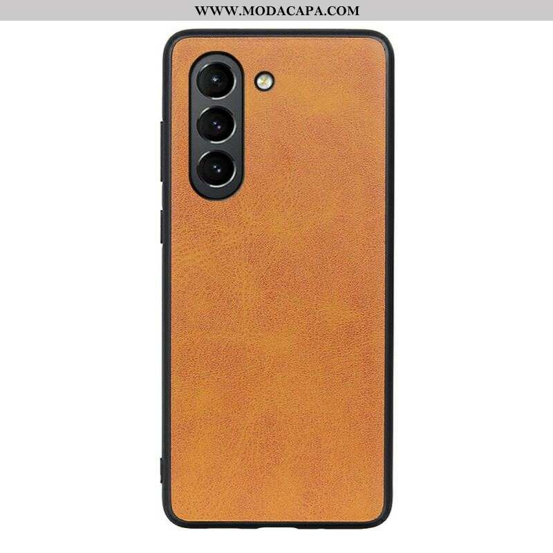 Capa Para Samsung Galaxy S21 FE Efeito De Couro De Aparência Refinada