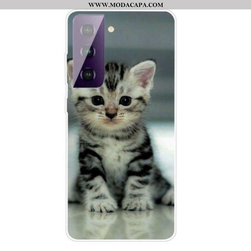 Capa Para Samsung Galaxy S21 FE Gatinho Gatinho