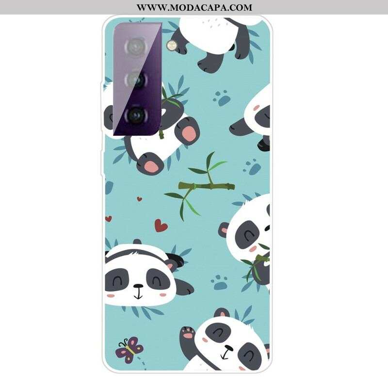 Capa Para Samsung Galaxy S21 FE Bando De Pandas