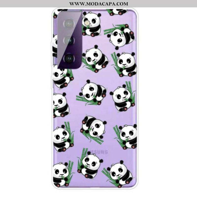 Capa Para Samsung Galaxy S21 FE Pequenos Pandas
