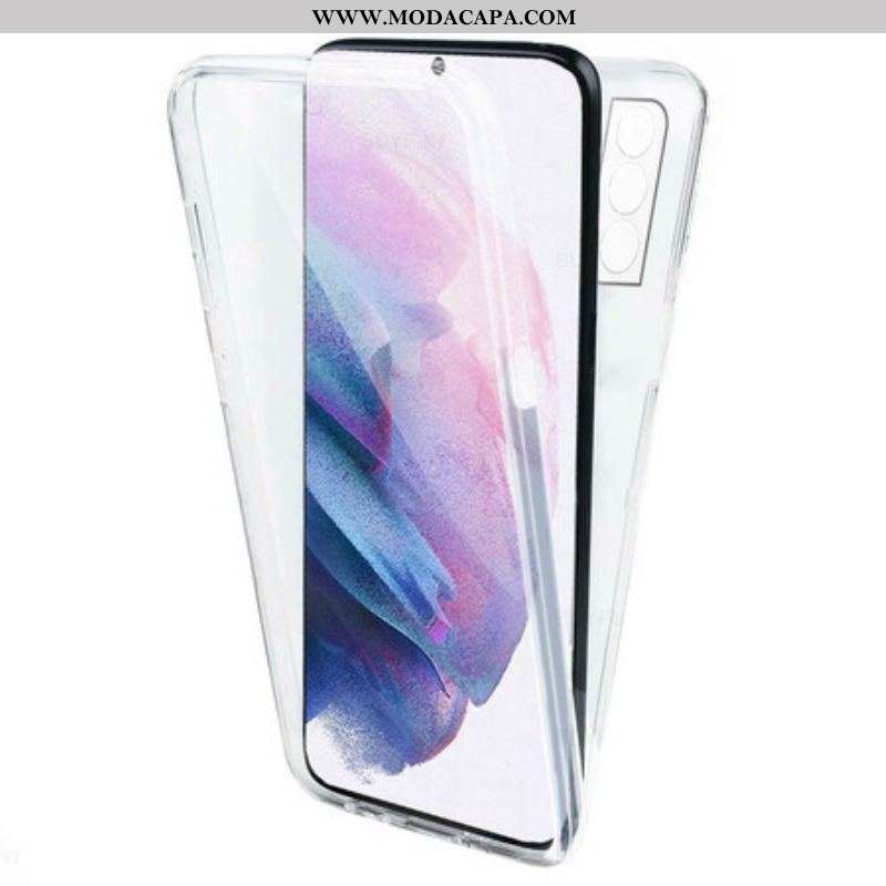 Capa Para Samsung Galaxy S21 FE Frente Transparente Traseira