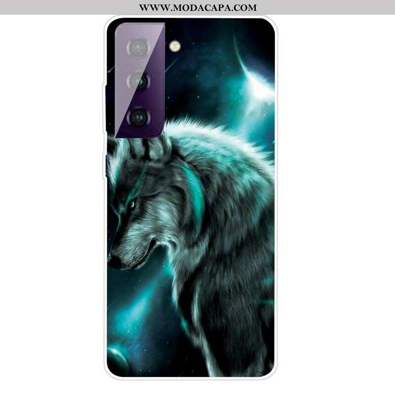 Capa Para Samsung Galaxy S21 FE Lobo Real