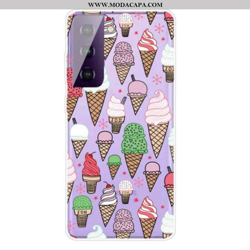 Capa Para Samsung Galaxy S21 FE Sorvete De Creme