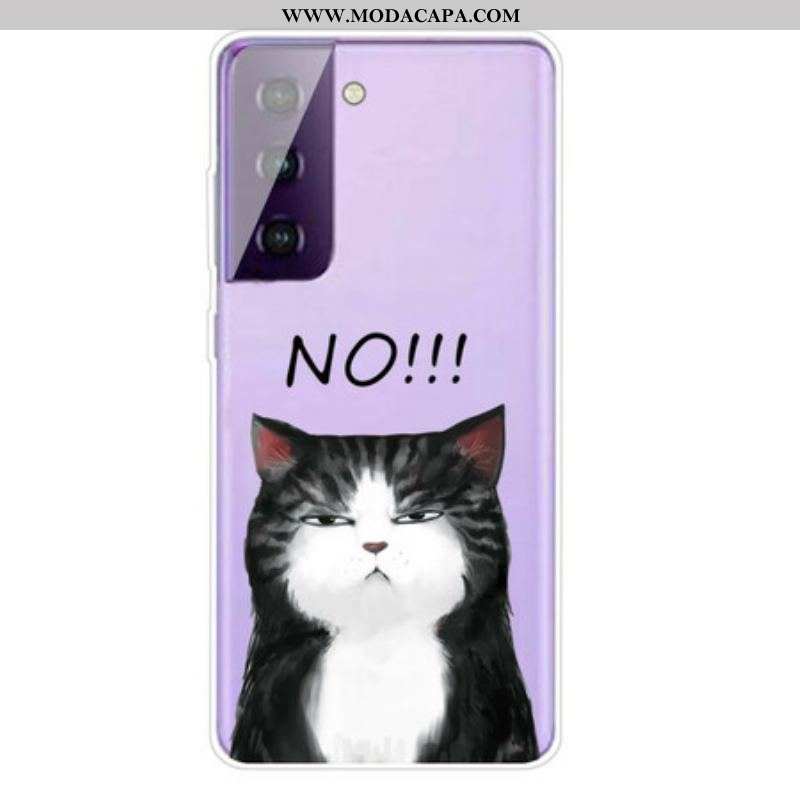 Capa Para Samsung Galaxy S21 FE O Gato Que Diz Não