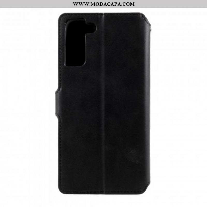 Capa Flip Para Samsung Galaxy S21 Plus 5G Azns Retrô