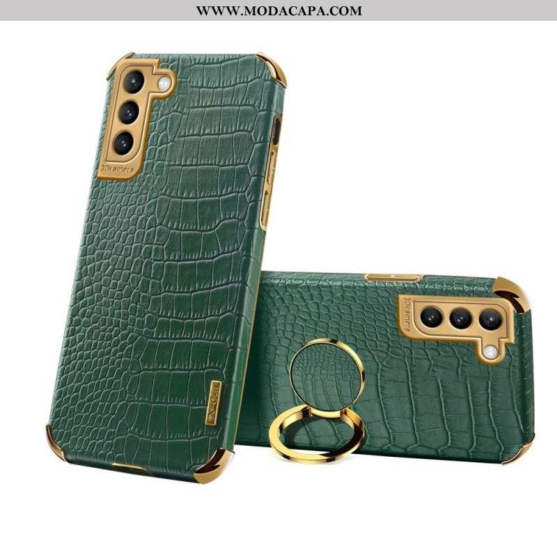 Capa Para Samsung Galaxy S21 Plus 5G Efeito Pele De Crocodilo X-case