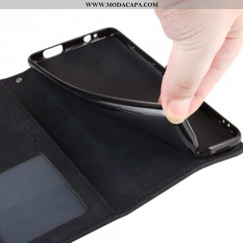 Capa De Couro Para Samsung Galaxy S21 Plus 5G Multi-card Premier Class